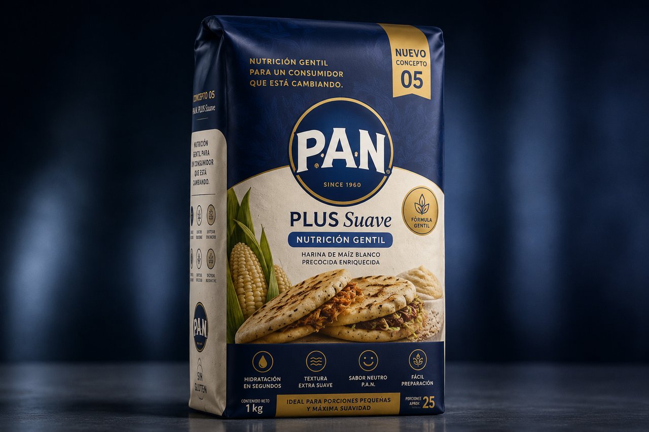 Empaque conceptual P.A.N. PLUS Suave